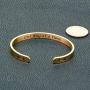 WinTrend Bracelet for Women 18K Gold Jewelry Mantra Cuff Bracelet Bangle Friend Encouragement Personalized Inspirational Funny Gift for Her Daughter Mom Friend