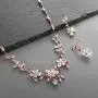 Mariell Elegant Vine Rose Gold Necklace and Earrings Set for Weddings, Brides & Formals Mariell Elegant Vine Rose Gold Necklace and Earrings Set for Weddings, Brides & Formals