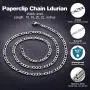Ldurian Stainless Steel Chain, Non Tarnish Necklace for Men Women, Rope Figaro Box Rolo Chain, Cheap Silver Gold Jewelry, Gift for Husband Son
