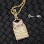 HELLOICE Holiday Gifts Iced Lakers 24 Jersey Necklace for Women Men Basketball Fans Pendant