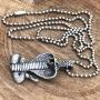 Snake Jewelry King Cobra Egyptian Uraeus Elapidae Naja haje Wadjet Serpent Viper Hidden-Wisdom Protection Amulet Pewter Mens Womens Pendant Necklace Charm for men women unisex w Silver Ball Chain