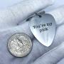 AMOR SPES Valentines Day Couples Gifts Guitar Pick Key Chain for Her for Him - You are My Pick Stainless Steel