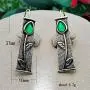 D.Rosse Unique Vintage Silver Handmade Bohemian Enamel Flower Bar Dangle Earrings Chic Green Tulip Geometric Square Drop Earrings for Women Statement Jewelry D.Rosse Unique Vintage Silver Handmade Bohemian Enamel Flower Bar Dangle Earrings Chic Green Tulip Geometric Square Drop Earrings for Women Statement Jewelry