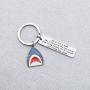 AKTAP Shark Keychain Shark Stuff Diver Jewelry Advice from A Shark Take A Bite Out of Life Shark Gifts for Shark Lovers