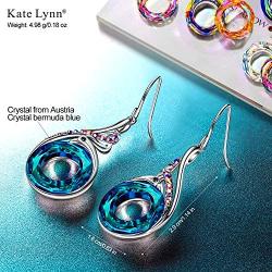 Kate Lynn Mothers Day Gifts for Women, Earrings for Women Nirvana of Phoenix Dangle Made with Crystals from Austria, Birthday Gift with Jewelry Box 1.1'' 0.6'', Symbol of Luck and Renewal