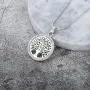 Ouran Tree of Life Pendant Necklace for Women, Rose Gold and Silver Long Chain Necklace with CZ Crystal Ouran Tree of Life Pendant Necklace for Women, Rose Gold and Silver Long Chain Necklace with CZ Crystal