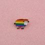 POTIY Rainbow Sheep LGBT Pin LGBT Lesbian Pride Jewelry Gay Pride Jewelry Gift for Men or Women