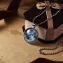 iDMSON Moon Necklace Glow in The Dark Magical Fairy Necklace for Women Girls