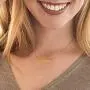 SKQIR Personalized Custom Name Crown Initial Necklace for Women Girls Any Name Bar Pendant Necklaces Jewelry Chain