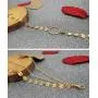 Suyi Stylish Layered Sequins Choker Necklace with Thin Long Chain Pendant for Women Lady Girl