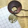 HUNO Tree of Life Pendant Necklace Long Leather Chain Statement Wooden Necklace for Women Girls Vintage Wood Jewelry