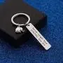 WUSUANED Inspirational Gift Never Forget How Strong You are Elephant Keychain Elephant Lover Jewelry Lucky Elephant Gift