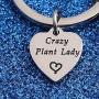 WUSUANED Gardener Keychain Crazy Plant Lady Cactus Jewelry Gift for Plant Lover Florist Farmer