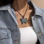 Ingemark Bling Stylish Statement Pendant Link Chain Necklace for Women Girls Punk Gothic Necklace
