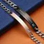 Jemant Couples Bracelets for Him Her Set King Queen Black Engraving Pink Stainless Steel Simple Promise Matching Relationship Bracelets for Couples Husband Wife Gf Bf V Day Gifts