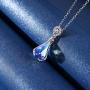 Aurora Borealis Jewelry for Women Girls,Sterling Silver Necklaces Earrings Crystal from Swarovski,Mothers Day Gift for Her