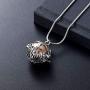 Minicremation Cremation Jewelry Urn Pendant Necklace for Ashes with Hollow Mini Keepsake Urn Memorial Jewelry for Ashes