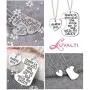 Luvalti Daddys Girl Heart Pendant Necklace - Father Daughter Necklace Set - Best Luvalti Daddys Girl Heart Pendant Necklace - Father Daughter Necklace Set - Best