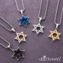 555Jewelry Stainless Steel Star of David Necklace for Men & Boys, 16-24 Inch Box Chain