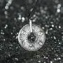 INRENG Mens Stainless Steel Tibetan Buddhist Om Mani Padme Hum Mantra Pendant Necklace Yoga Religious Jewelry