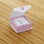 925 Sterling Silver Heart Pink CZ Cross Pendant Necklace Girls Childrens 16''