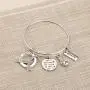 AKTAP Brain Cancer Awareness Gift Cancer Fighter Warrior Gift She Believed She Could So She Did Gray Tumor Awareness Ribbon Bracelet for Her