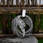 GuoShuang Norse Vikings OdinS Ravens Pendant Necklace Huginn And Muninn Jewelry