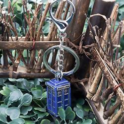 AKTAP Movie TV Series Keychain Police Box Charm Jewelry Tardis Gift Inspired Keychain Gifts for Movie Fans