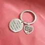 Funny Sister Keychain, Sibling Gifts, Cousin Bestie Keychain for Wedding Birthday Christmas Day Gift