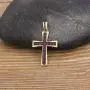 OUCHUANG 14K Gold Plated Cross Inlay Pendant Necklace for Women | Cross Pendant | Fashion Jewelry Gifts