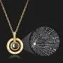 VAttract I Love You Projection Necklace 100 Languages Round Pendant with Meaning The Memory of Your Love Jewelry Couples Necklaces Gift for Women Mom or Girlfriends