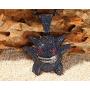 Starryinter Hip Hop Bubble Bling Iced-Out Blue Or Purple Gengar Pendant Necklace 24-inch Rope Chain