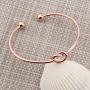 MAOFAED Love Knot Bangle Bridesmaid Jewelry Set or  Single Tie The Knot  Cuff Bracelet