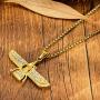 Nsitbbuery Hip Hop Farvahar Stainless Steel Zoroastrian Pendant Chain Necklace