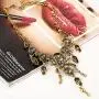 JAJAFOOK Fashion Multi-Level Pirate Skull Tassel Charm Necklace Collar Bib for Women
