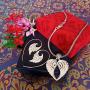 Bali Ethnic Handmade Sterling Silver set Necklace Pendant Earrings 11
