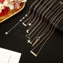 24 Pieces Layered Necklace Multilayer Choker Necklace Tiered Chokers Necklace Charm Pendant Necklace for Women Girls
