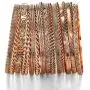 Ensoul Flower Mixed Metal Aztec African Indian Vintage Bangle&Bracelets for Women Set of 19/2.68'' Dia Ensoul Flower Mixed Metal Aztec African Indian Vintage Bangle&Bracelets for Women Set of 19/2.68'' Dia