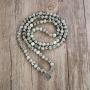 Prayer Yoga Jewelry Lotus Seed Charm Wrist Bracelet Mala Beads 108 Rosary Necklace Meaningful Handmade Gifts