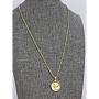 American Coin Treasures Gold-Layered Silver Mercury Dime Goldtone Coin Pendant with 18'' Chain Necklace - Genuine and Elegant Keepsake Jewelry for Women | White Luxury Gift Box Included