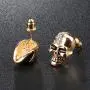 QNNY Skull Stud Earrings for Men Women Cubic Zircon Punk Piercing Ear Studs Stainless Steel Hip Hop Jewelry QNNY Skull Stud Earrings for Men Women Cubic Zircon Punk Piercing Ear Studs Stainless Steel Hip Hop Jewelry