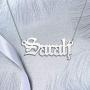 YSAHan Name Necklace Personalized Customized Nameplate Initial Jewelry for Women Girls