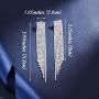 Unicra Long Rhinestone Fringe Earrings Silver Bridal Tassel Dangle Earrings Large Bling Crystal Chandelier Drop Earrings Wedding Party Jewelry for Women and Girls (Gold)