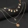 Taktik Boho Layered Coin Pendant Necklaces Gold Moon Necklace Chain Sequins Jewelry for Women and Girls Taktik Boho Layered Coin Pendant Necklaces Gold Moon Necklace Chain Sequins Jewelry for Women and Girls