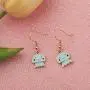 SEIRAA Cut Jellyfish Earring Jellyfish Jewelry for Women Girls Blue Ocean Fish Gift Marine Life Earrings