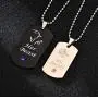 Blowin His Queen Her King Couple Necklace His Hers Stainless Steel Crown Tag Pendant, Christmas Anniversary Valentines Gift for Lover Blowin His Queen Her King Couple Necklace His Hers Stainless Steel Crown Tag Pendant, Christmas Anniversary Valentines Gift for Lover