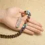 Top Plaza Natural Stone Beads Chakra Healing Crystal Necklace Silver Tree of Life Wire Wrapped Raw Clear Quartz Point Pendant Jewelry for Womens Ladies Top Plaza Natural Stone Beads Chakra Healing Crystal Necklace Silver Tree of Life Wire Wrapped Raw Clear Quartz Point Pendant Jewelry for Womens Ladies