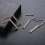 KesaPlan Swarovski Crystal Bar Drop Earrings for Women, 2 Pairs Dangle Earrings, Silver Earrings and Gold Earrings for Gifts