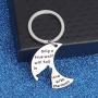 WUSUANED Howling Wolf On The Moon Keychain Only A True Wolf Will Fall in Love with The Moon Wolf Jewelry Gift for Women