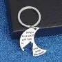 WUSUANED Howling Wolf On The Moon Keychain Only A True Wolf Will Fall in Love with The Moon Wolf Jewelry Gift for Women WUSUANED Howling Wolf On The Moon Keychain Only A True Wolf Will Fall in Love with The Moon Wolf Jewelry Gift for Women